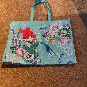 NWT Vera Bradley x Disney Ariel Floral Reusable Shopping Tote